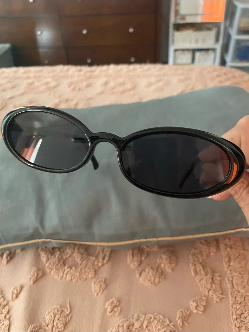 Classic Black Women's Sunglasses with Protective Sleeve